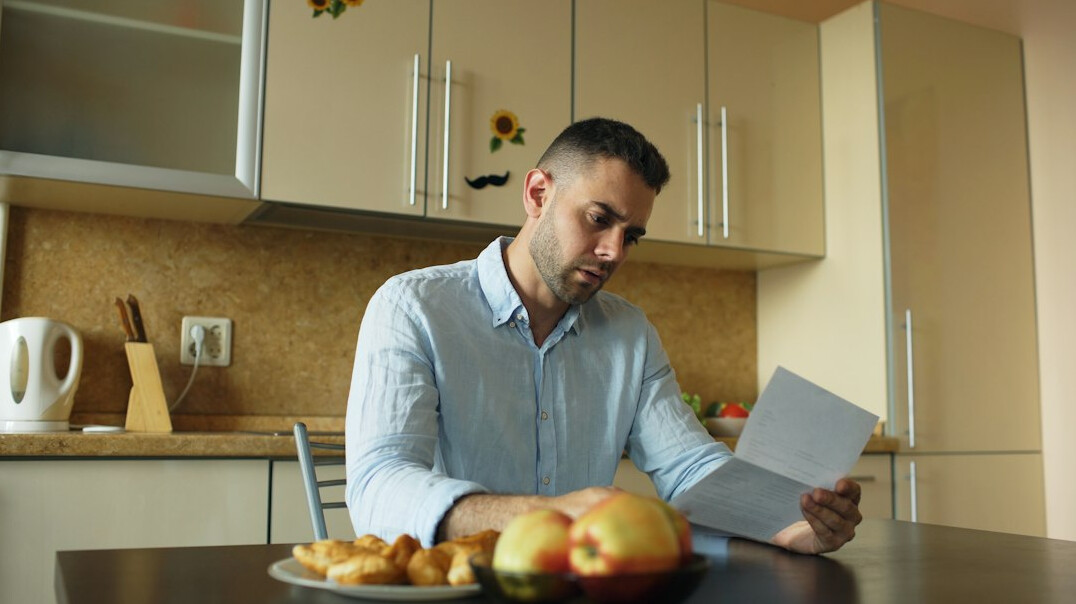 person reviewing insurance claim