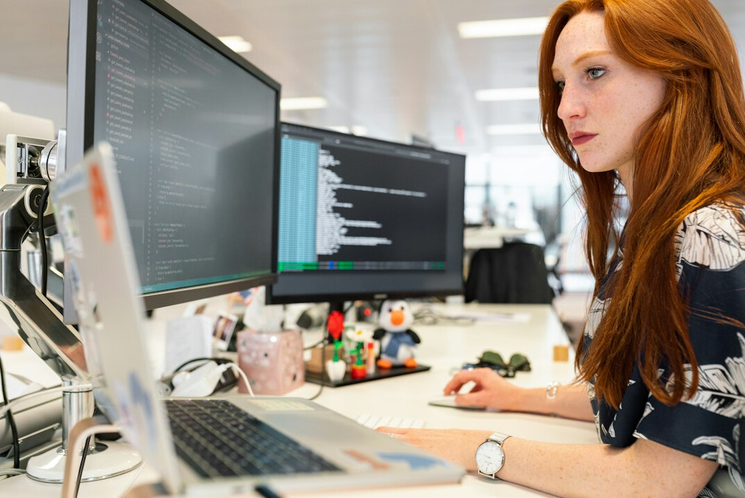 software developer coding